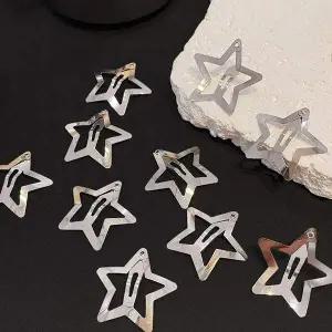 [골드스마일]삔 별 고정 머리 똑딱핀 앞머리핀 앞 헤어 똑딱 세트 포인트 10p