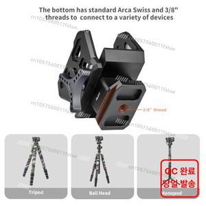 알루미늄 슈팅 새들 삼각대 브래킷 바이스 전술 클램프 야외 적응형 3/8 인치 나사