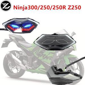 오토바이 LED 리어 테일 라이트 브레이크 턴 시그널 스톱 가와사키 Ninja300/250/250R Z250 2008-2012