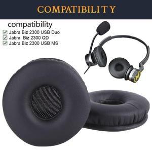 1쌍 교체 용 귀마개 소음 차단 메모리 폼 헤드셋 이어 쿠션 컵 커버 Jabra Biz 2300 USB MS