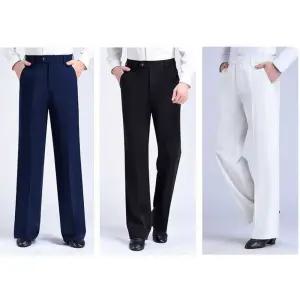 살사 바지 라틴댄스복 남성 와이드 하의 팬츠 스판 공연