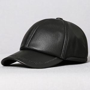 남성용 천연 양가죽 야구 모자 레저용 햇빛 차단 덕빌 중년 위한 고급