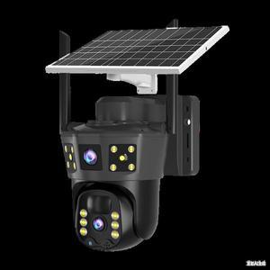 4G PTZ 카메라 실외 무선 태양광 IP 4MP HD 내장 배터리 비디오 감시 장시간 대기 V360 Pro 앱