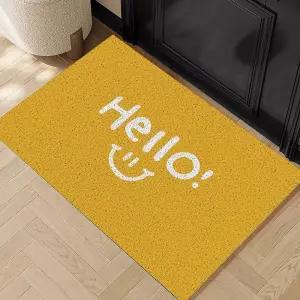 러그 옐로 스마일 노란색 방수 발매트 카펫