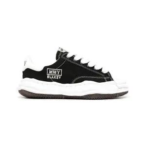 [미하라야스히로]24SS 미하라 야스히로 블레이키 OG 솔 캔버스 로우 블랙 A08FW735