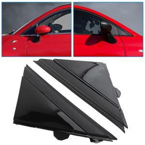 피아트 500 2012-용 리어 미러 삼각 트림 플레이트 액세서리 교체품 무광 블랙 좌우측 1SD00KX7AA 1SJ85KX7