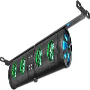 T 브래킷이 포함된 골프 카트 사운드 바 블루투스 RGB 조명 28인치 방수 스피커 HiFi 2.1HD 증폭