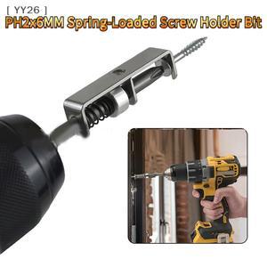 135-피스 PH2x6MM 스프링 장착형 나사 홀더 비트 한 수동 작동하는 오버헤드 및 좁은 공간 작업용 고정 도