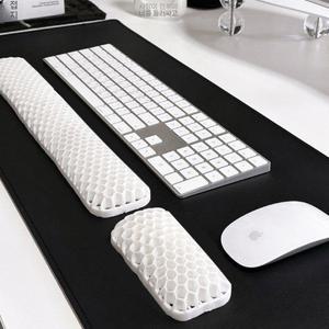 벌집 모양 키보드 받침대 지원 블랙 밴드 메모리 학생 통기 화이트 보호 쿠션