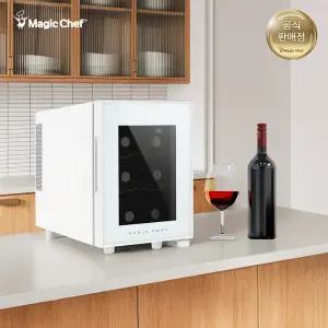 매직쉐프 와인셀러 화이트에디션 6병 미니 와인냉장고 와인거치대 저소음 반도체 MEW-6DW