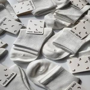 [10켤레] 학생 흰양말 무지 중목 장목 세트 교복 학교 남녀공용