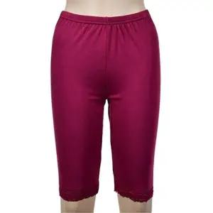 무릎까지 오는 기모 레이스 5부 여성속바지