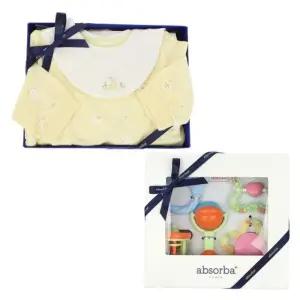 [갤러리아] (말띠출산,백일,조카옷)두기코튼모달우주복+딸랑이5종세트((A111061A)