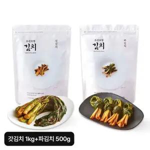 [NS홈쇼핑]조선호텔 갓김치 1kg+파김치 500g[35675308]
