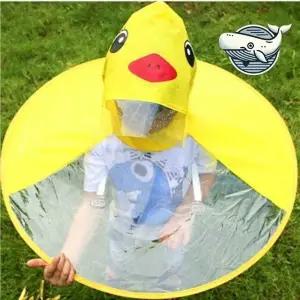 귀여운 어린이 모자우비 아기 우산 방수형 (WFHAPG5)