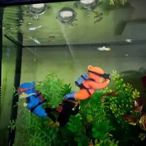 [셀러에이드]사진 촬영 어항 장식 피규어 해양 생물 꾸미기 장식용 아이템