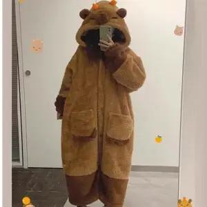 동물잠옷 곰돌이 포근 수면 원피스 잠옷 1P 가운 입는 담요