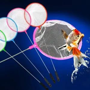 장비조정새우뜰채 관상어 치어 촘촘한 미끄럼방지 그물망 중