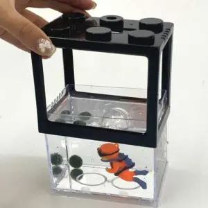 마리모 키우기 블럭 미니어항 블랙