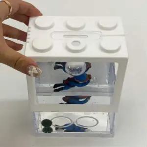 마리모 키우기 블럭 미니어항 화이트