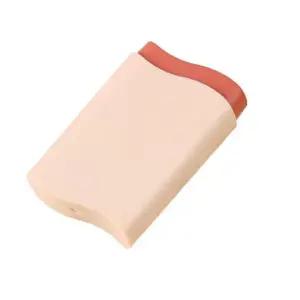 수납 보관통 건강 약정리함 물결 휴대용 핑크 약보관함