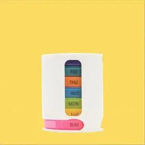 층별 알약 케이스 7칸 요일별 분배 분할 정리 박스