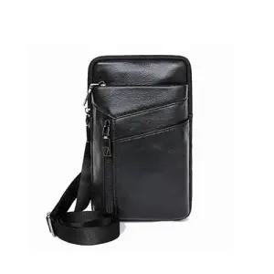 소가죽 남성 미니백 크로스백 힙색 허리띠연결 WF4A768