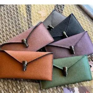 여성 가죽 장지갑 소가죽 지폐 카드 손 지갑 (WFH3B4O)