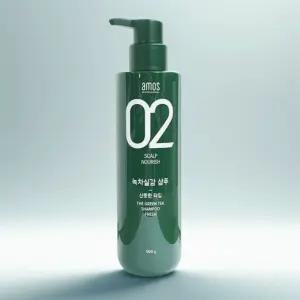 아모스 녹차실감 산뜻한 타입 지성 샴푸 500g