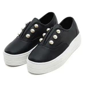 펄진주키높이 슬립온 우먼 캐주얼 통굽 스니커즈 데일리슈즈 WFJUCCH