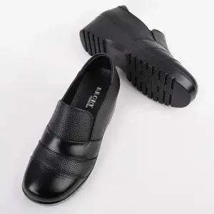 여자 키높이 통굽 웨지 슬립온 컴포트화가죽스니커즈 시즌 WFJU92R