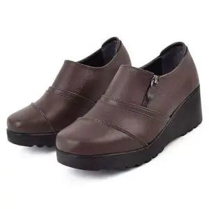 언시즌 베스트걸스 통굽 지퍼클로징 컴포트화 웨지 키높이 슬립온 WFJU6U3