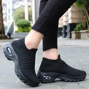 스탠다드 데일리룩 니트웨어 삭스 스 타일 우먼워킹화 슬립온 WFJU42D