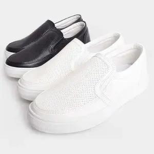 맨즈 레더소재 메쉬소재 슬립온 썸머 쿠셔닝스테디 스니커즈 단화 WFJTWT6