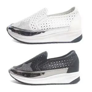 매쉬 별 슬립온여자 통굽 여름철 캐주얼 스니커즈 키높이 시즌 WFJTWRZ