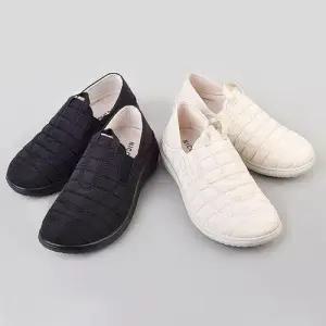 누빔원단 쿠션 여성슬립온 밴드 스니커즈 스타일미끄럼방지 WFJTTEH
