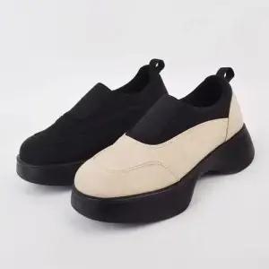 국내산 고무줄 올데이 슬립온어글리슈즈 키높이 레더 스니커즈 WFJTR8Y