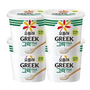 빙그레 요플레 그릭요거트 마일드 무가당 플레인 900g x 4개