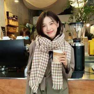 스카프 목도리 소품장식 체크 하운드 베이직 WF5534A