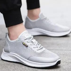 남자 여름 통기성 좋은 메쉬 운동화 슬립온 스니커즈 WF5252E