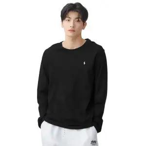 [폴로 랄프 로렌]POLO RALPH LAUREN 리퀴드 코튼 롱슬리브 크루넥 슬립 티셔츠 - 블랙 MAPOSLP0N320135-...