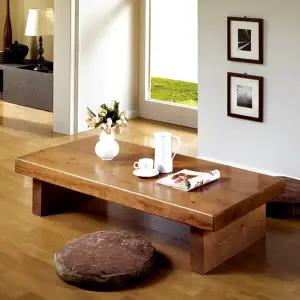 [마루엔개비] 자연나무 평좌탁 120사이즈 원목 좌식테이블