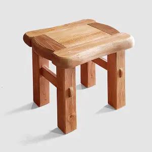 [마루엔개비] 짜맞춤 큰마루 원목스툴 의자