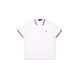 [폴로 랄프 로렌]POLO RALPH LAUREN 커스텀 슬림핏 메시 폴로 셔츠-화이트 MNPOKNI1N821367-100 896901
