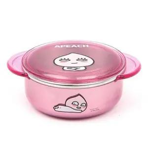 카카오프렌즈 안전핸들투명논슬립뚜껑스텐대접_어피치 W4B6F20