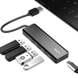 C타입충전 멀티허브 노트북휴대용 USB3.0 무전원 4in1 휴대용허브
