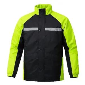 형광 반사 라인 오토바이 우의 상하의 세트 배달 우비 비옷 (WFIMRA4)