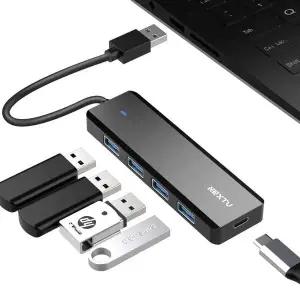 C타입충전 멀티허브 노트북휴대용 USB3.0 무전원 4in1 휴대용허브