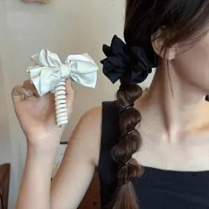 무매듭 머리끈 스프링 리본 전화선 헤어타이 헤어악세