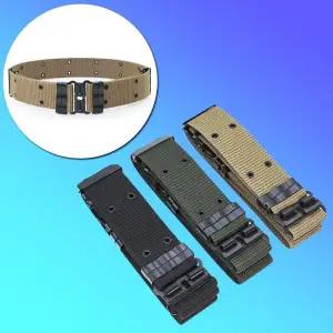 [콩심팥심]전술 군인 부대 S메탈 베이지 벨트 N4064 탄티